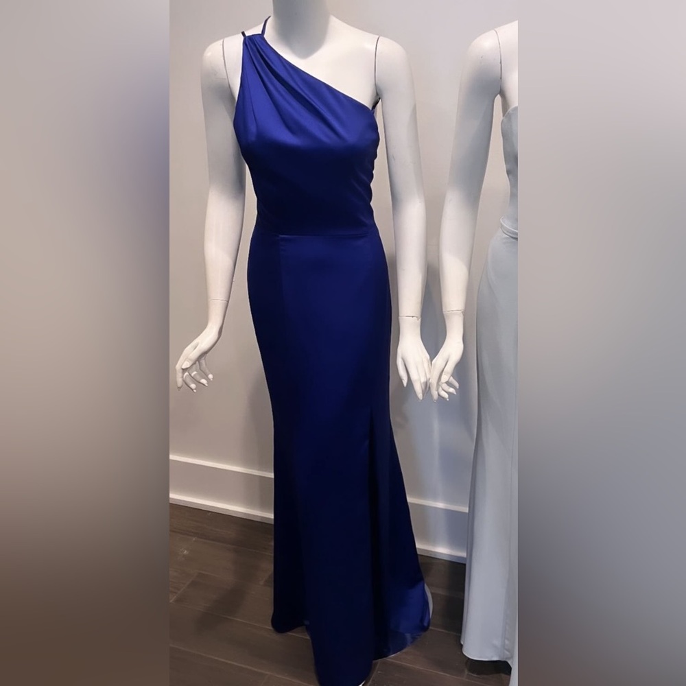 Amsale Nina Gown in Cobalt Blue - S. 10